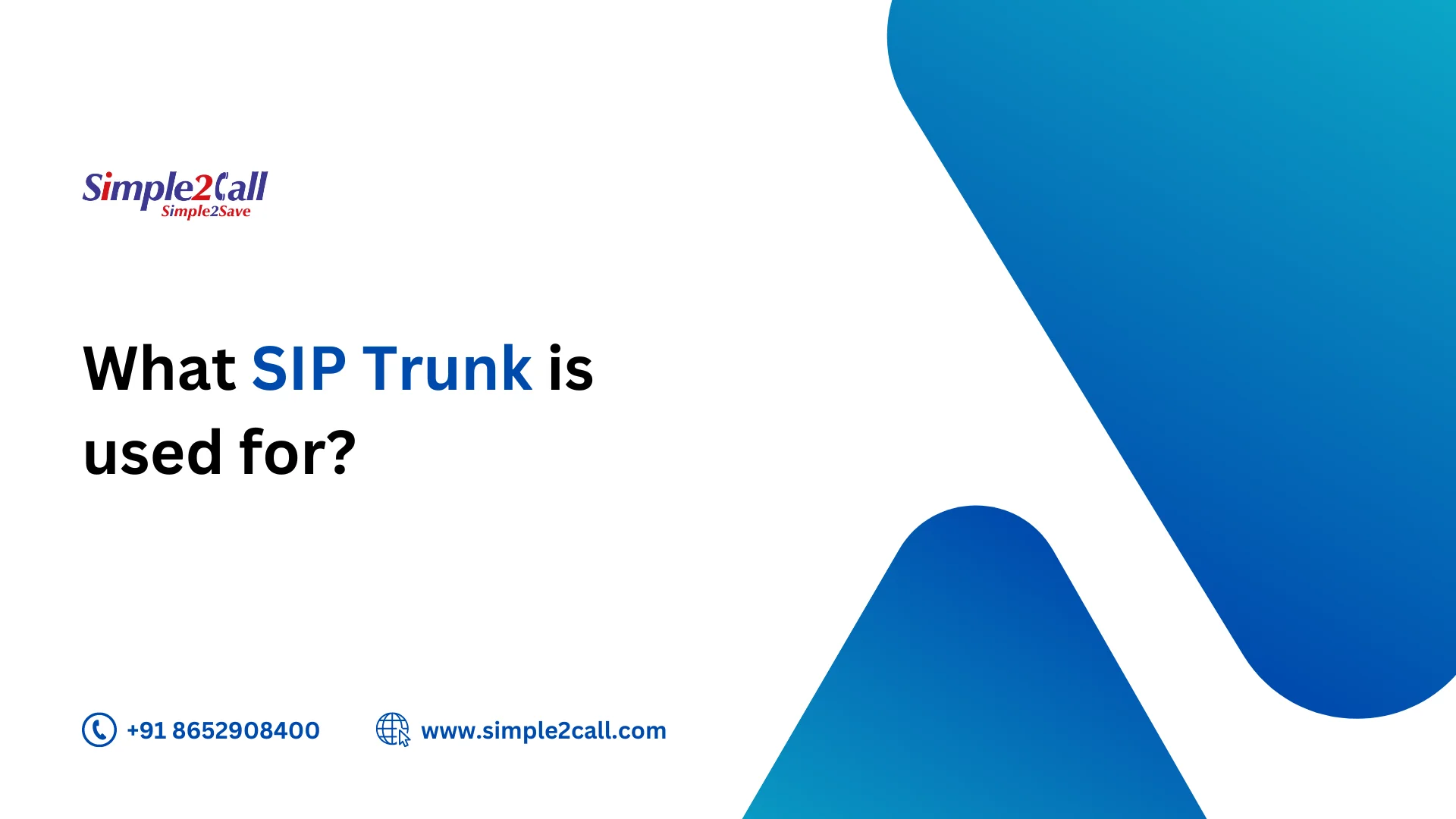 What SIP Trunk is used for? - Simple2Call